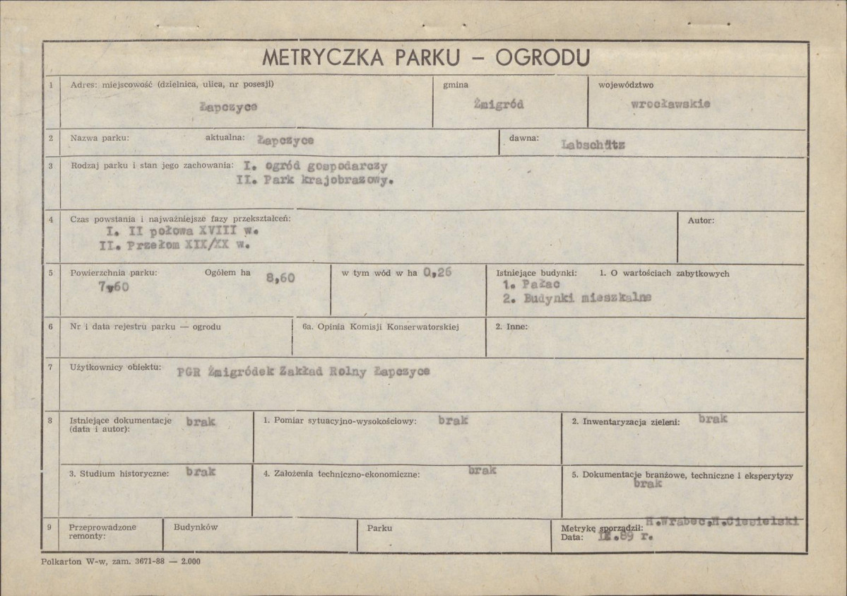 Ewidencja parkowa, skan nr 5