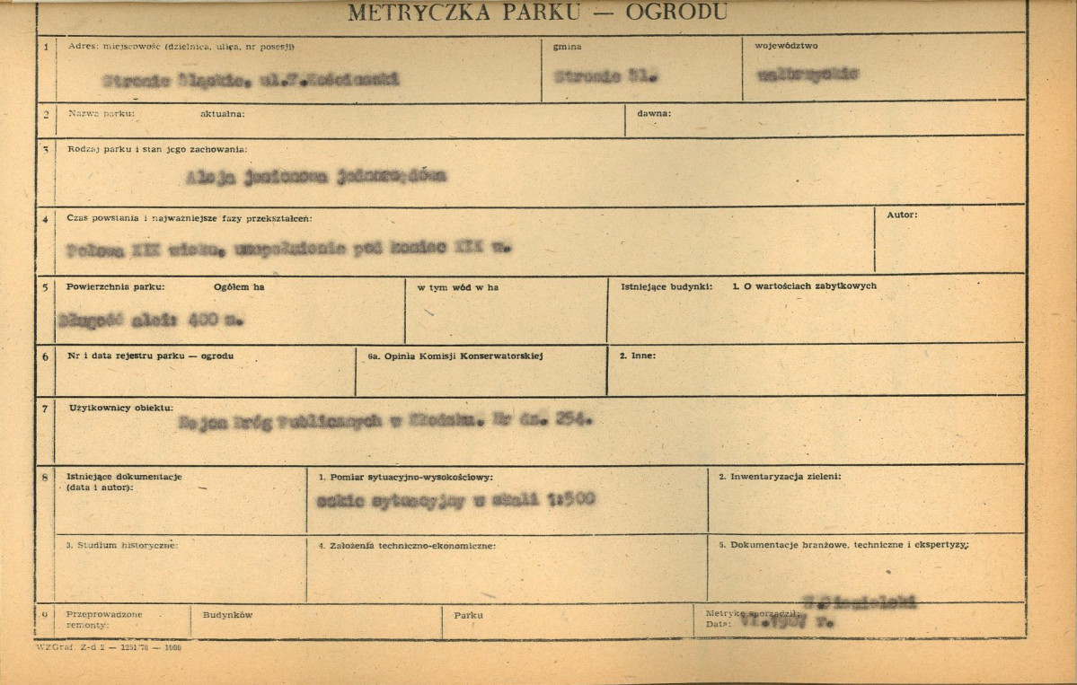 Ewidencja parkowa, skan nr 5