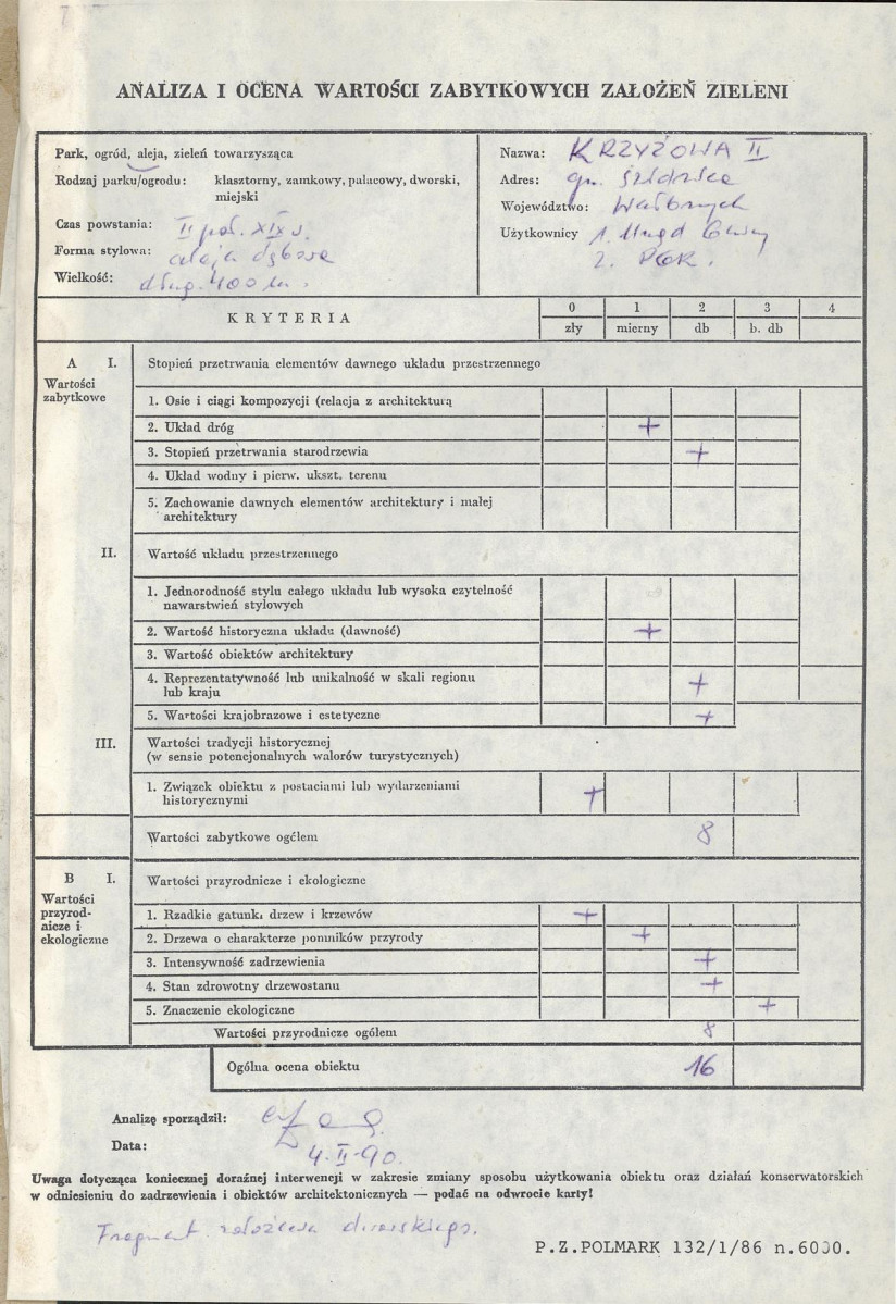 Ewidencja parkowa, skan nr 2