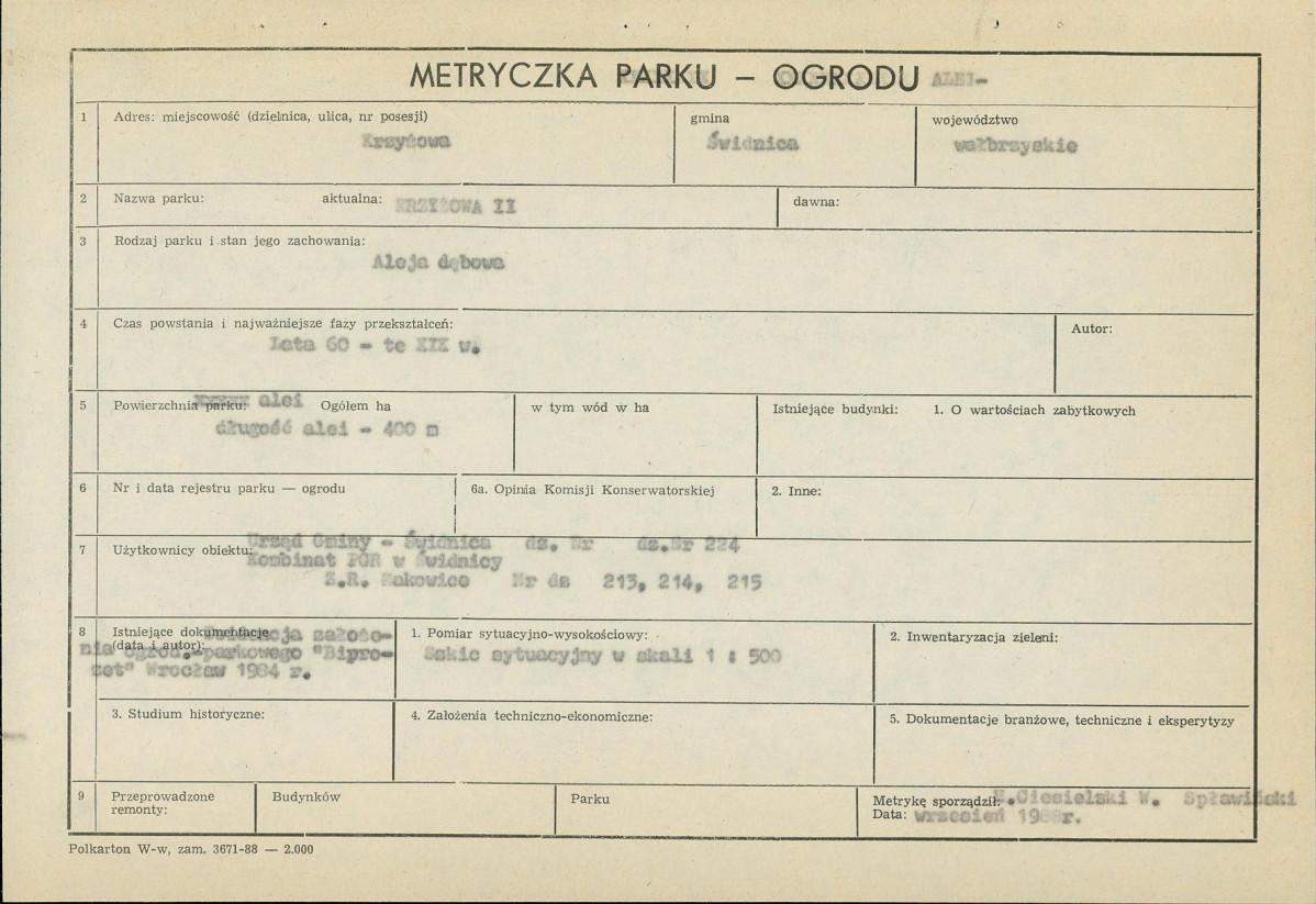 Ewidencja parkowa, skan nr 4