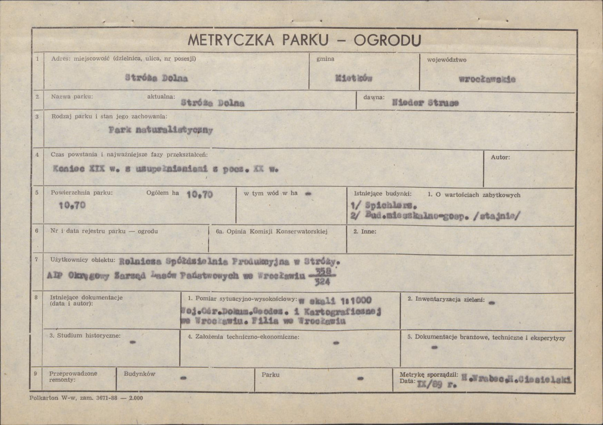 Ewidencja parkowa, skan nr 5