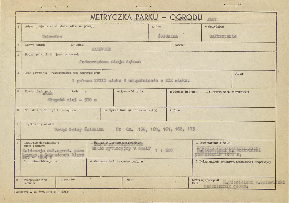 Ewidencja parkowa, skan nr 5
