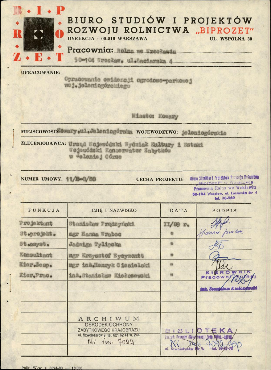 Ewidencja parkowa, skan nr 4