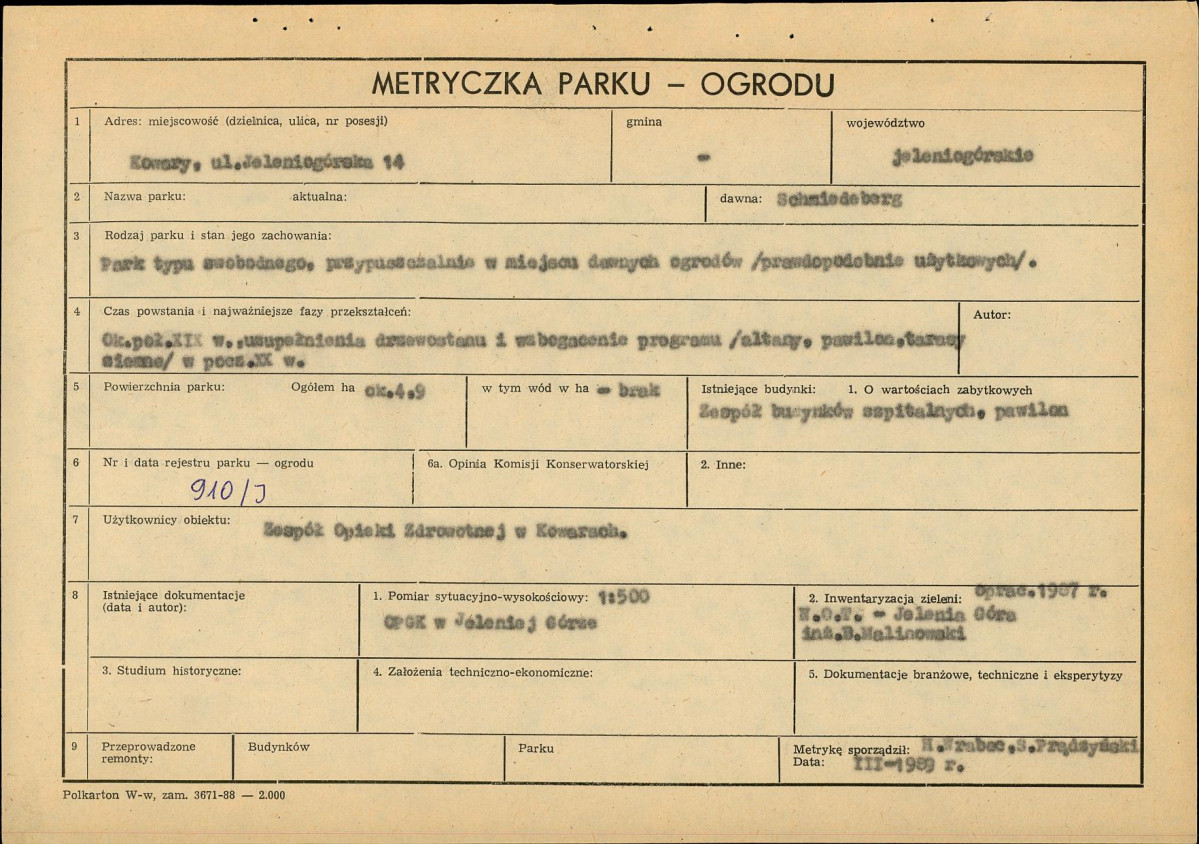 Ewidencja parkowa, skan nr 5