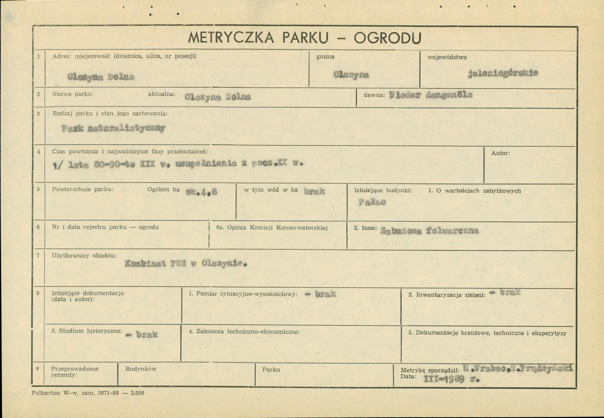 Ewidencja parkowa, skan nr 5