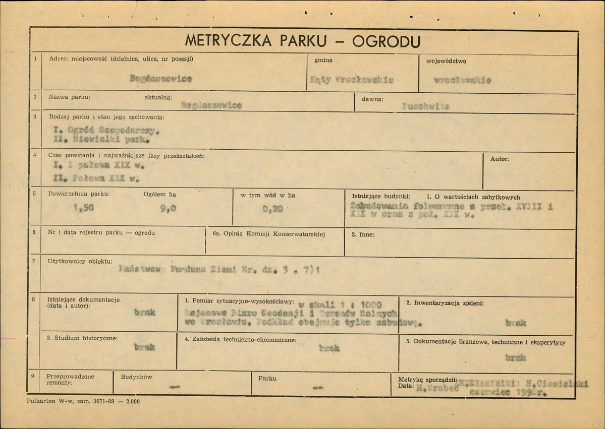 Ewidencja parkowa, skan nr 5