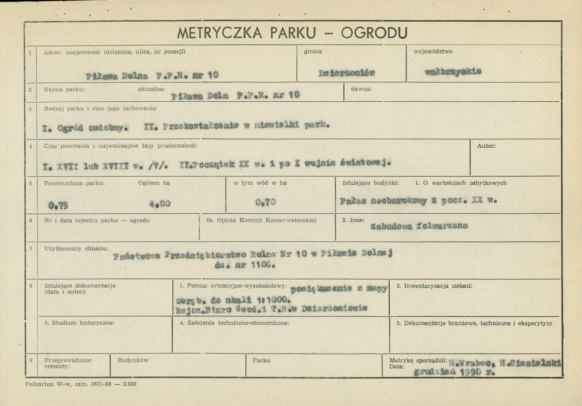 Ewidencja parkowa, skan nr 5