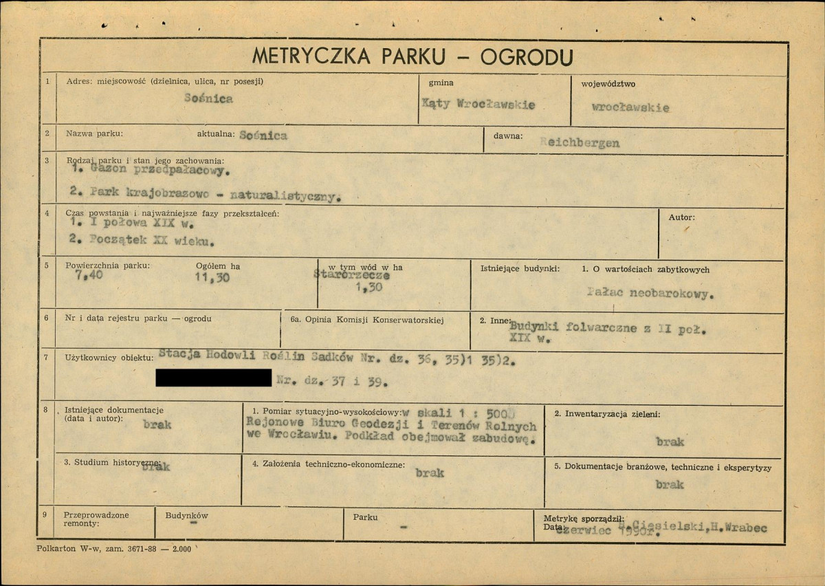 EP - Ewidencja parkowa, skan nr 5