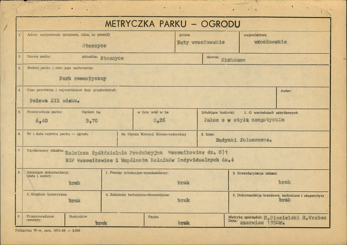 Ewidencja parkowa, skan nr 5