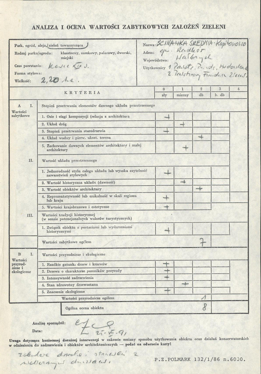 Ewidencja parkowa, skan nr 3
