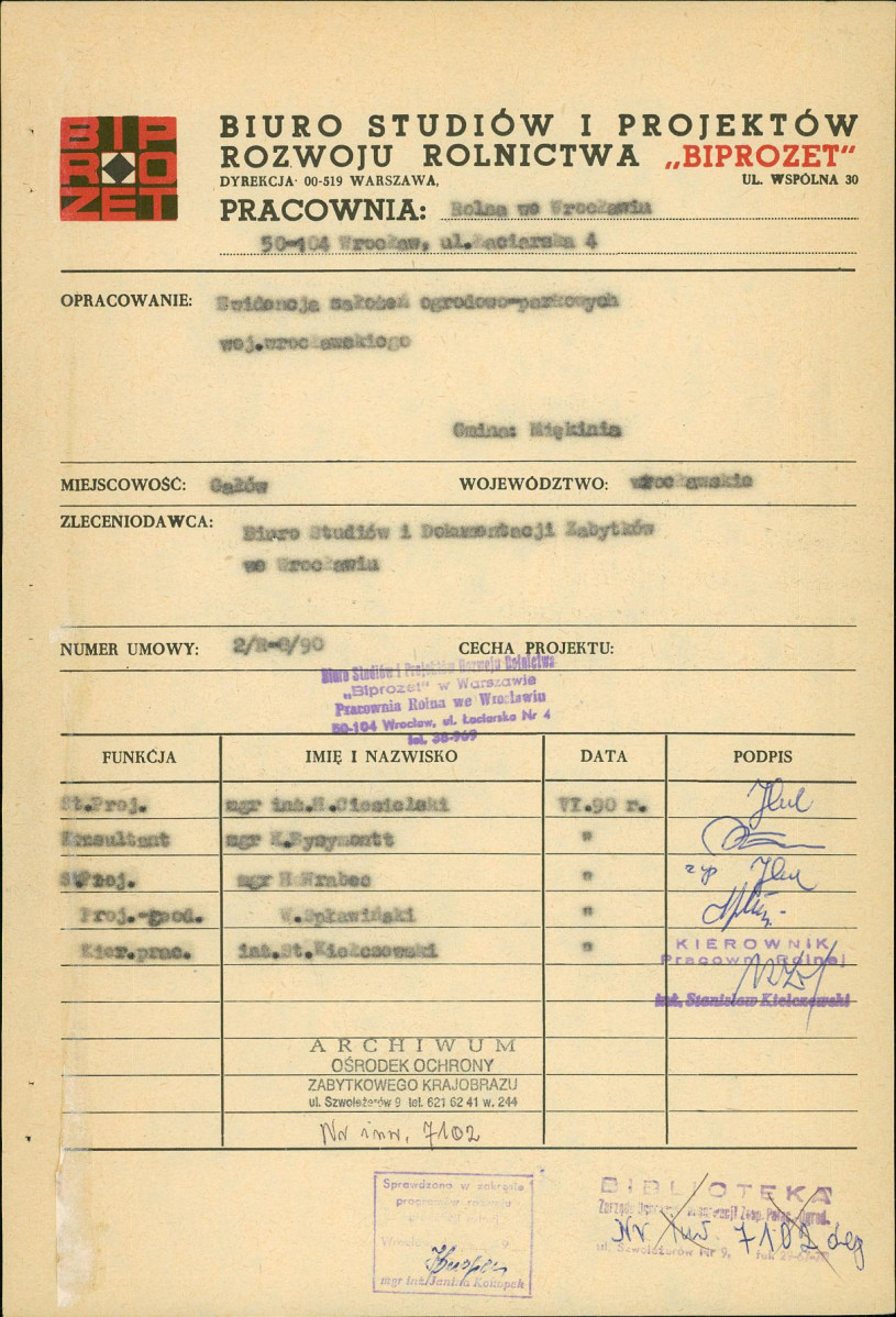 Ewidencja parkowa, skan nr 4