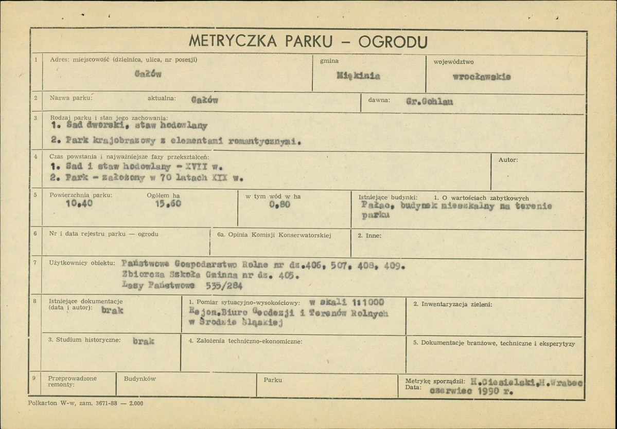 Ewidencja parkowa, skan nr 5