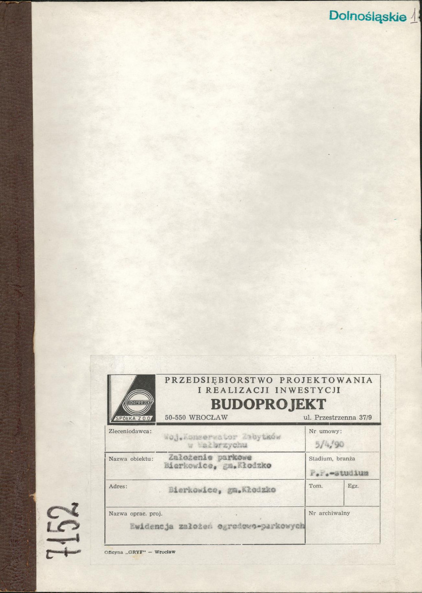 Ewidencja parkowa, skan nr 1