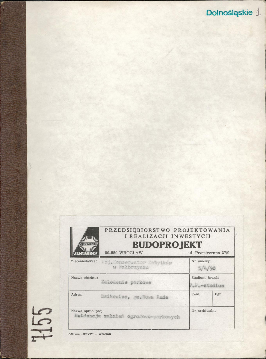 Ewidencja parkowa, skan nr 1