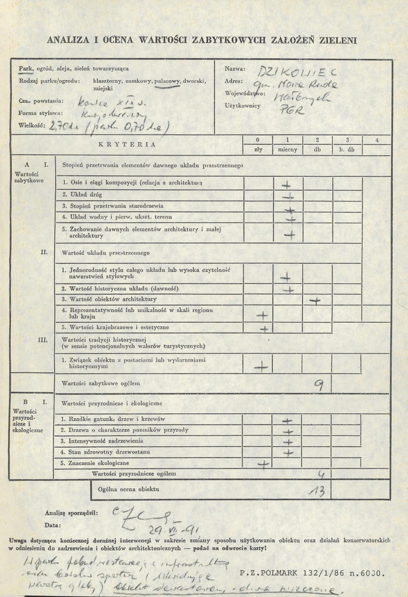 Ewidencja parkowa, skan nr 3