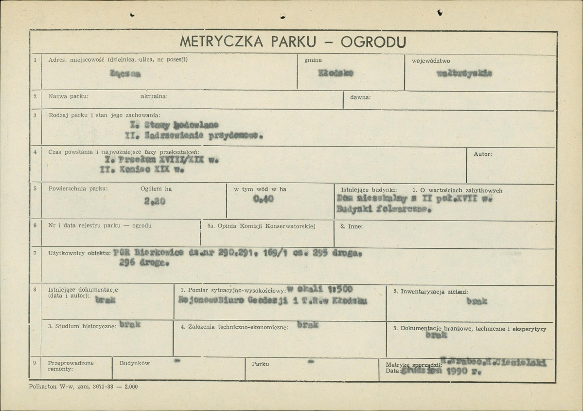 Ewidencja parkowa, skan nr 5
