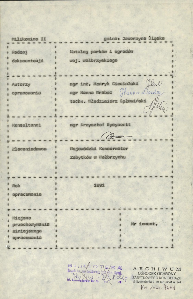 Ewidencja parkowa, skan nr 4