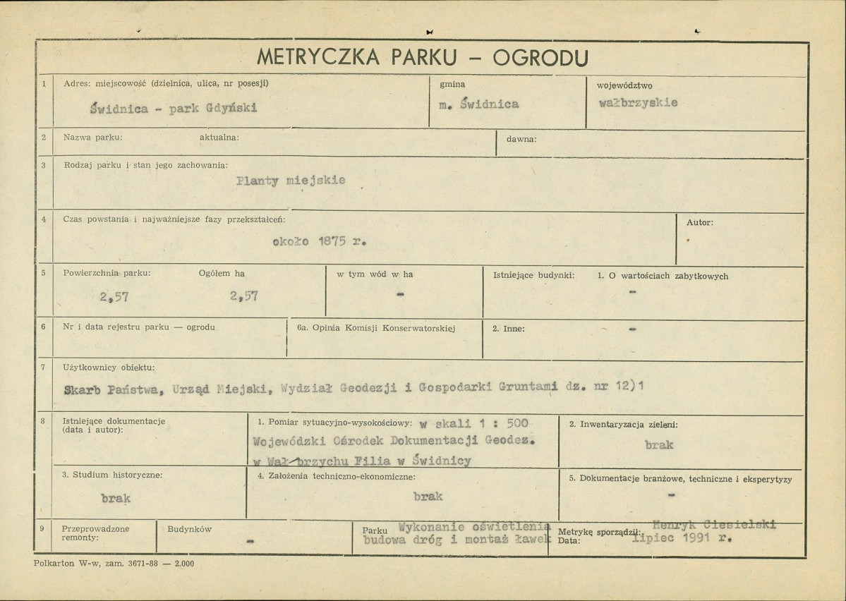 Ewidencja parkowa, skan nr 5