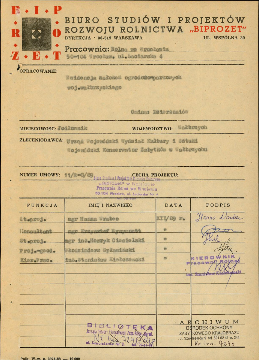 Ewidencja parkowa, skan nr 4