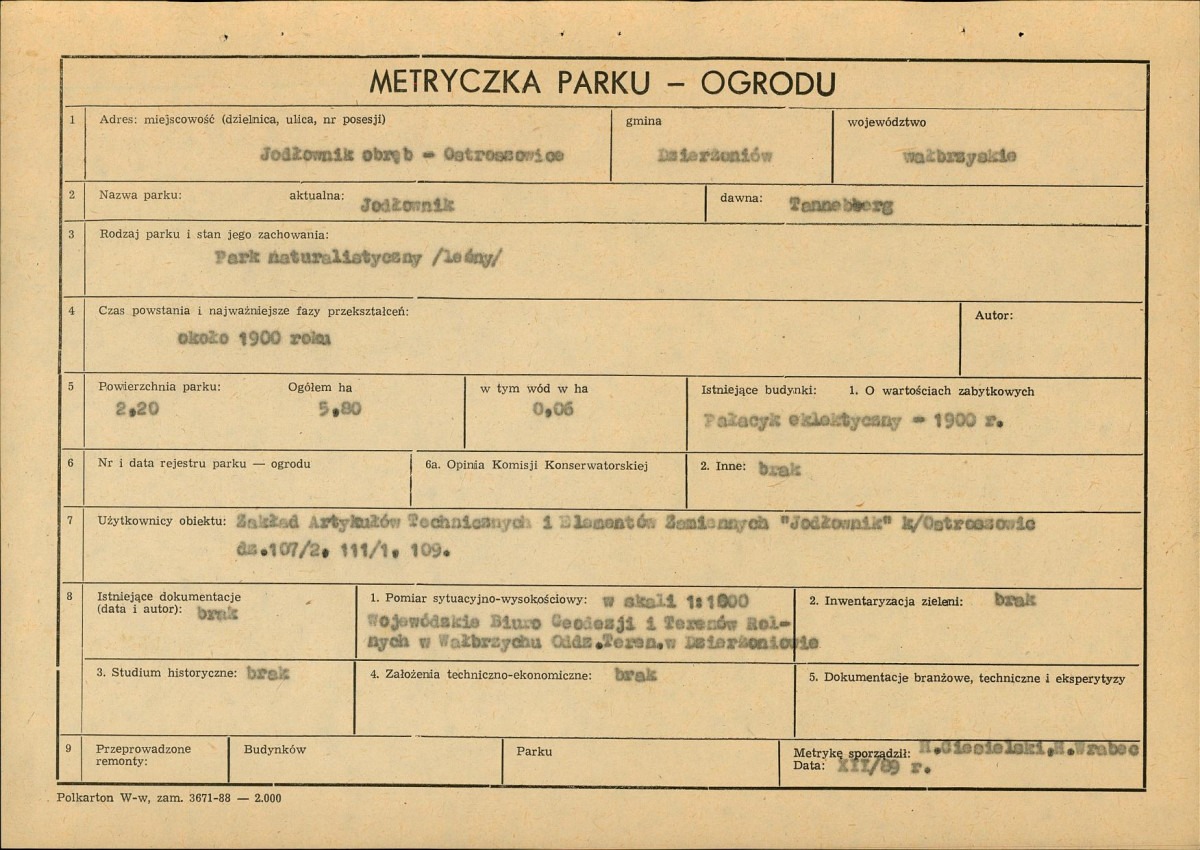 Ewidencja parkowa, skan nr 5