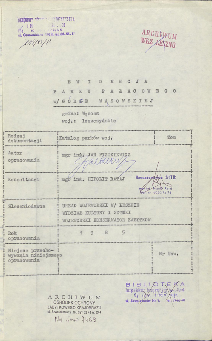 Ewidencja parkowa, skan nr 4