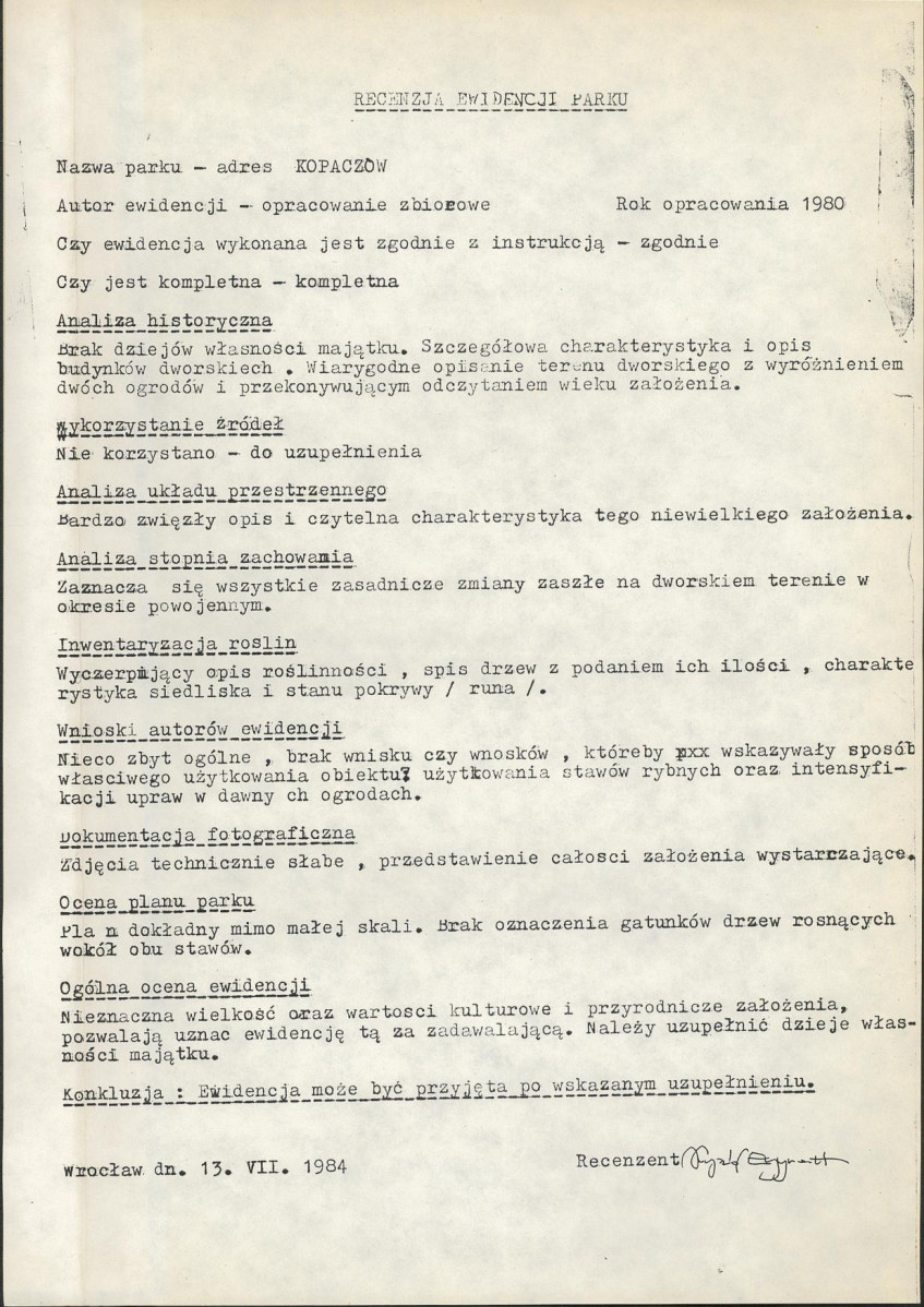 EP - Ewidencja parkowa, skan nr 4