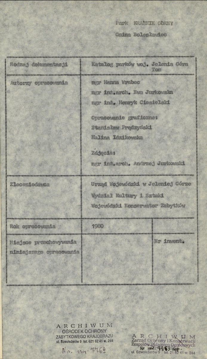 EP - Ewidencja parkowa, skan nr 5