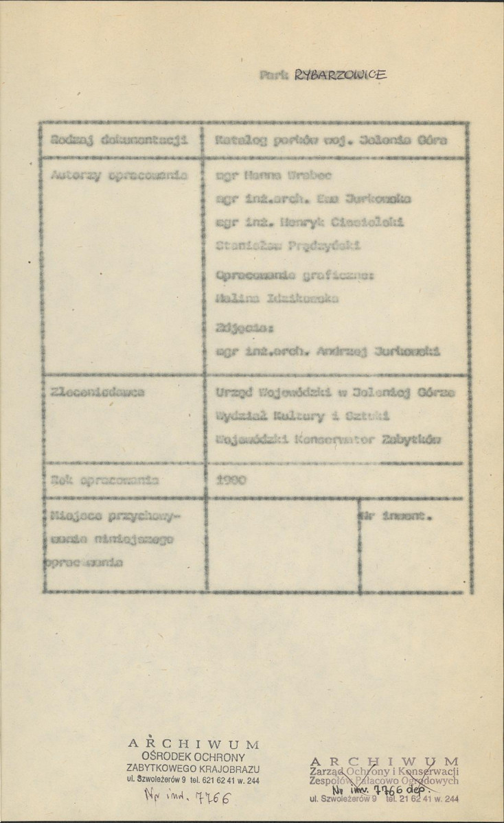 EP - Ewidencja parkowa, skan nr 5