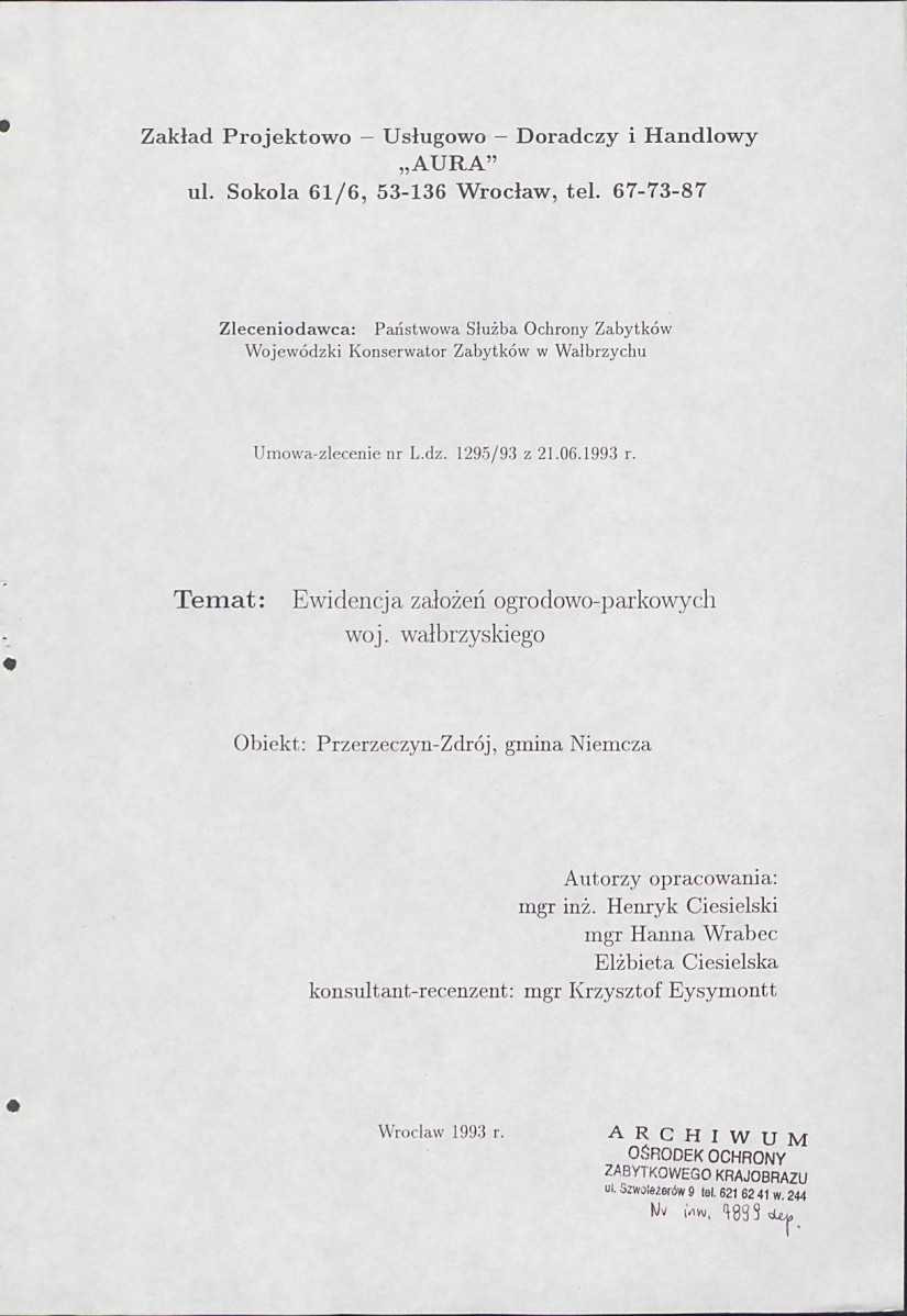 Ewidencja parkowa, skan nr 3