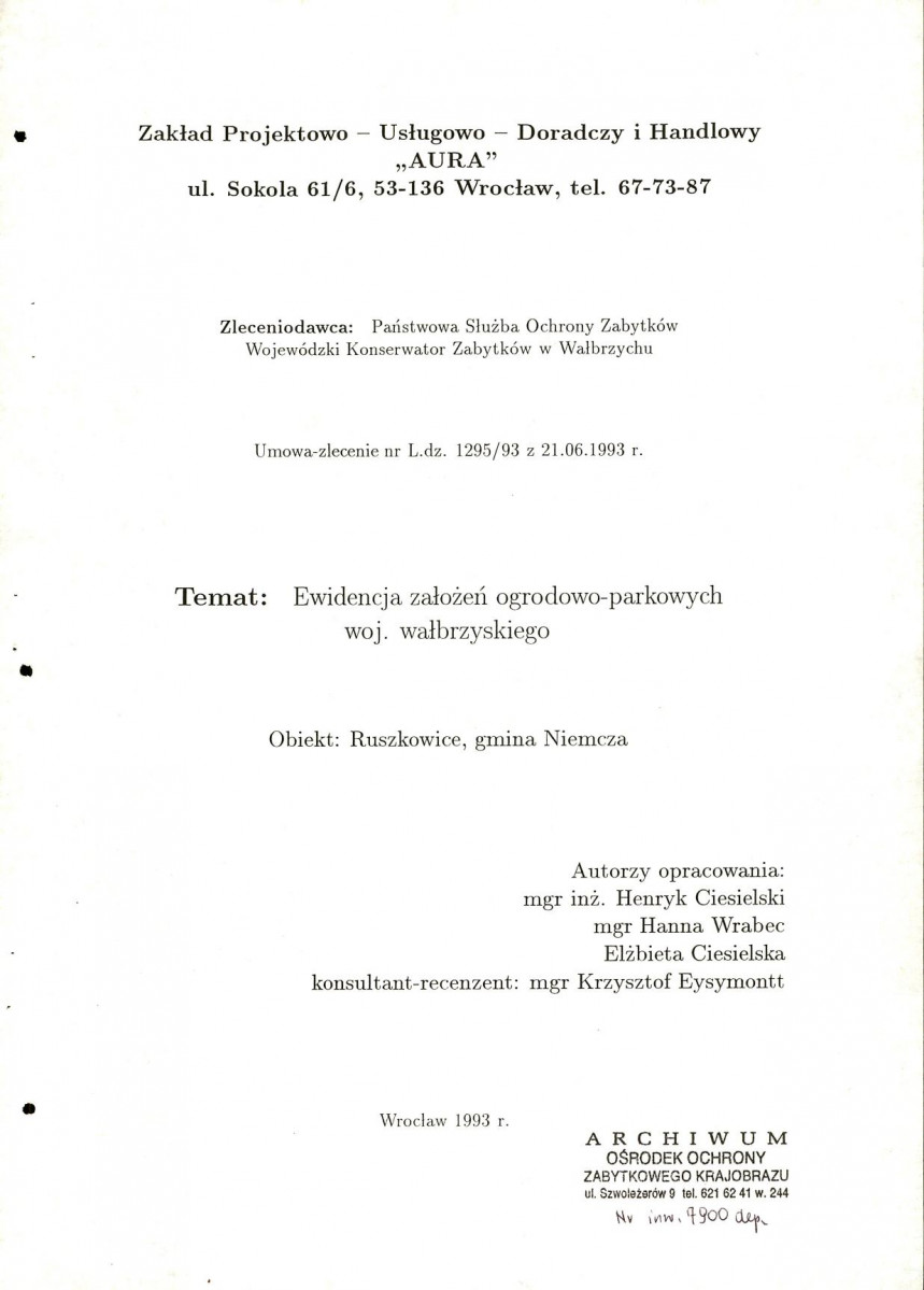EP - Ewidencja parkowa, skan nr 3