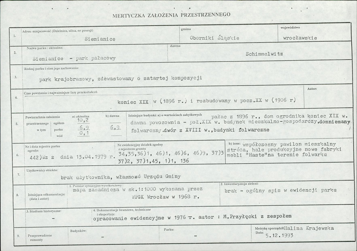 Ewidencja parkowa, skan nr 6
