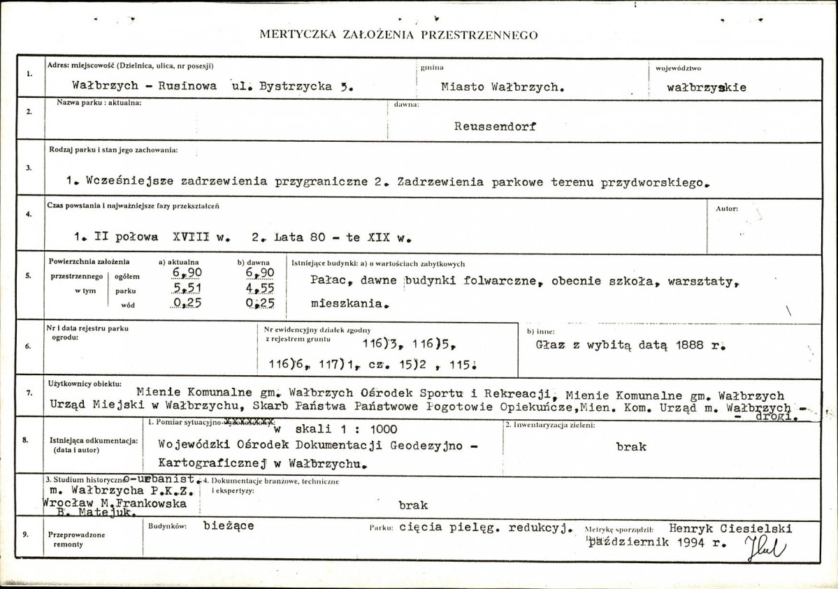 Ewidencja parkowa, skan nr 7