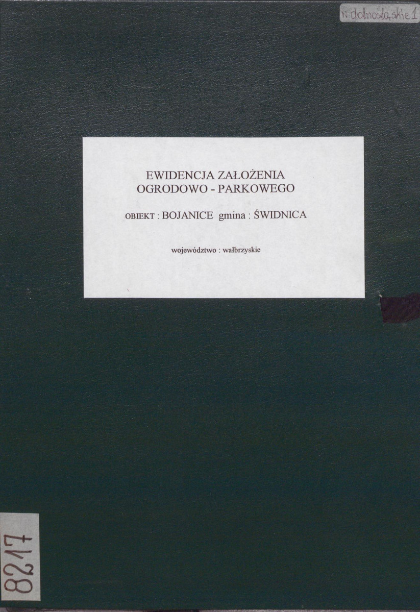 EP - Ewidencja parkowa, skan nr 1