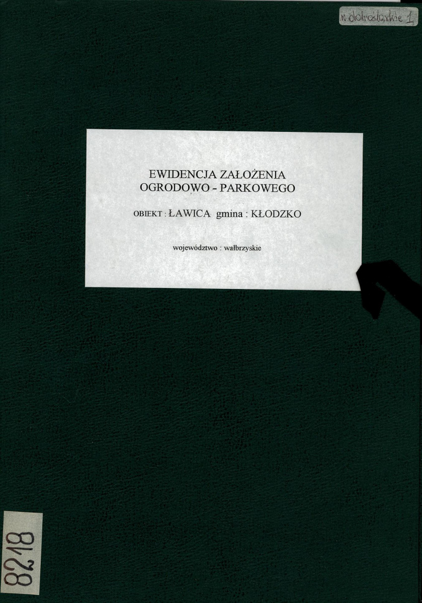 EP - Ewidencja parkowa, skan nr 1