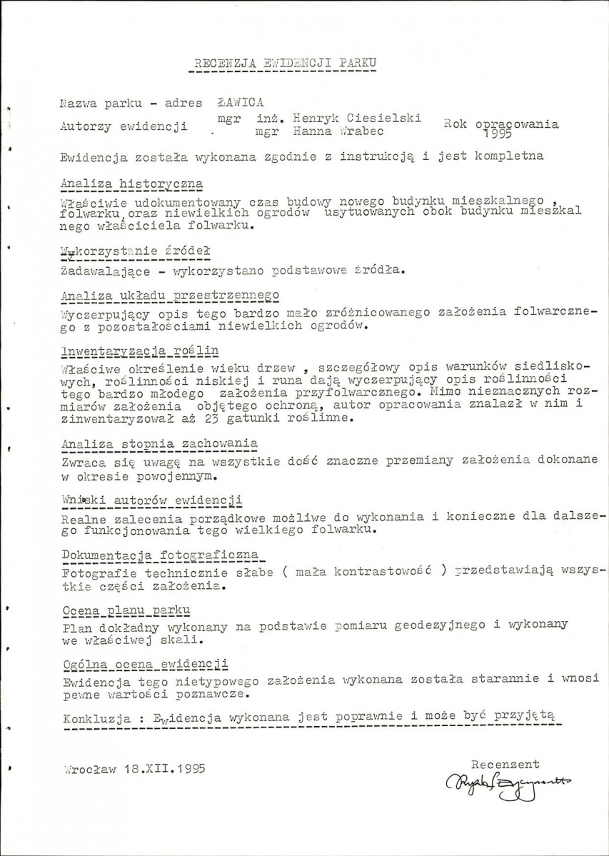 EP - Ewidencja parkowa, skan nr 4