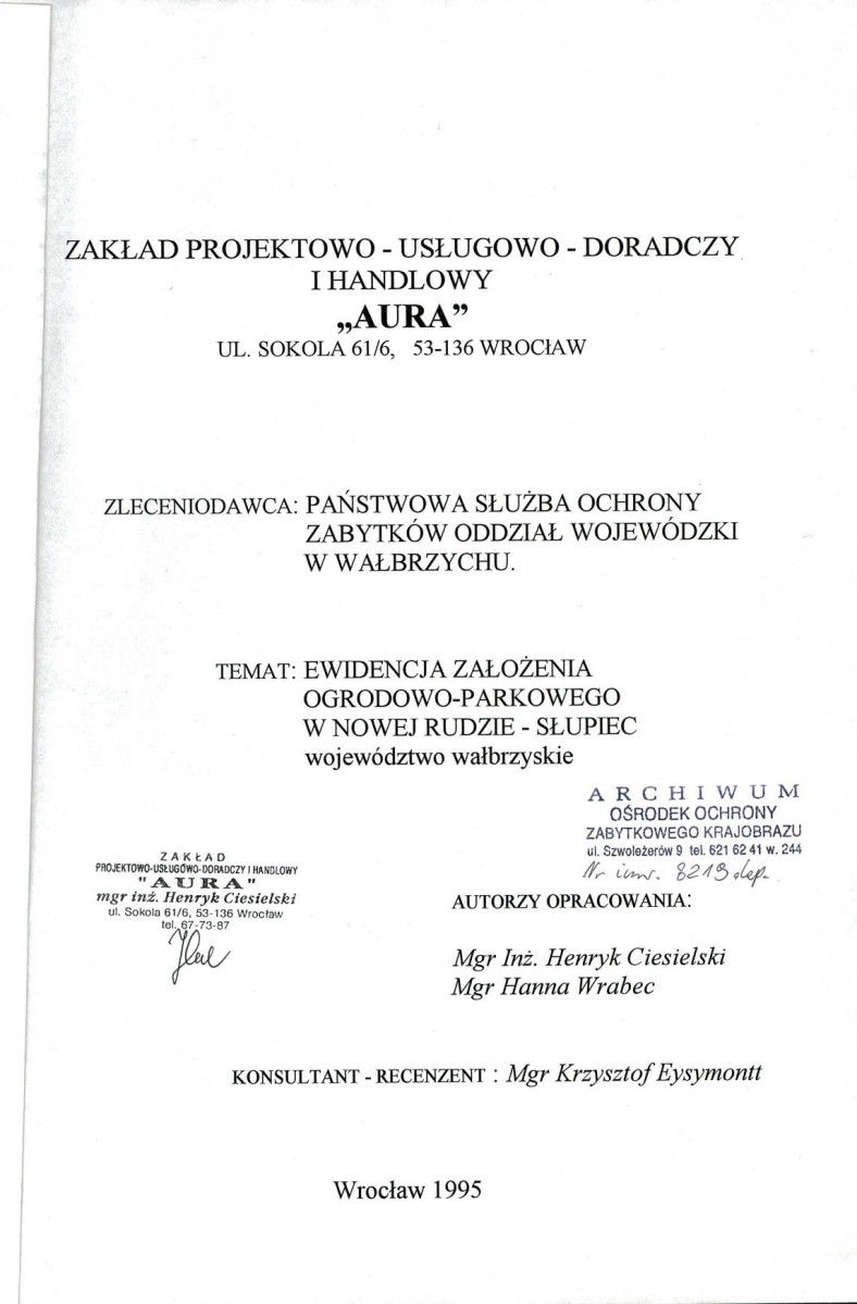 EP - Ewidencja parkowa, skan nr 3