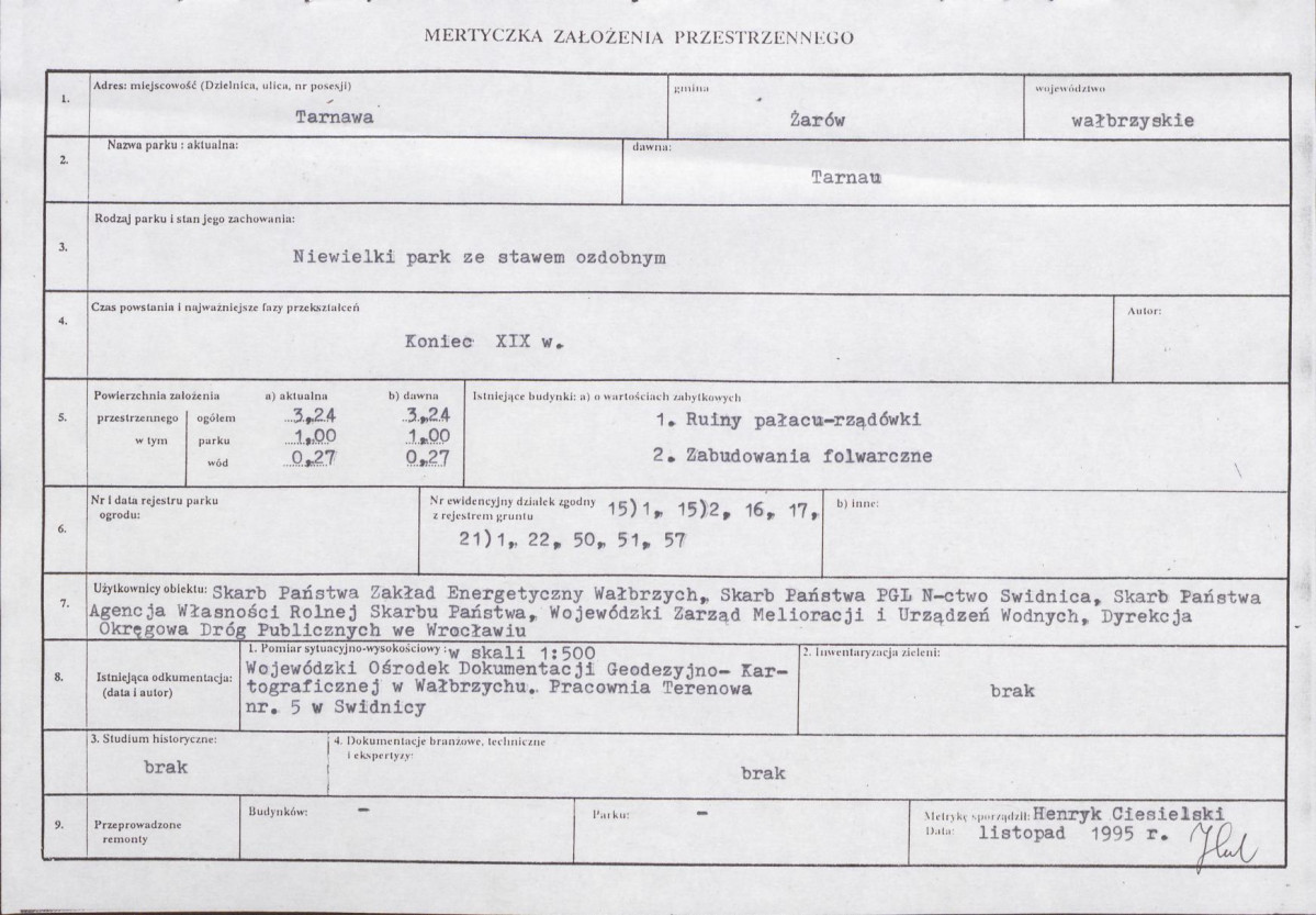 Ewidencja parkowa, skan nr 5