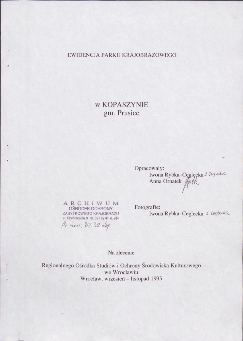 EP - Ewidencja parkowa, skan nr 3
