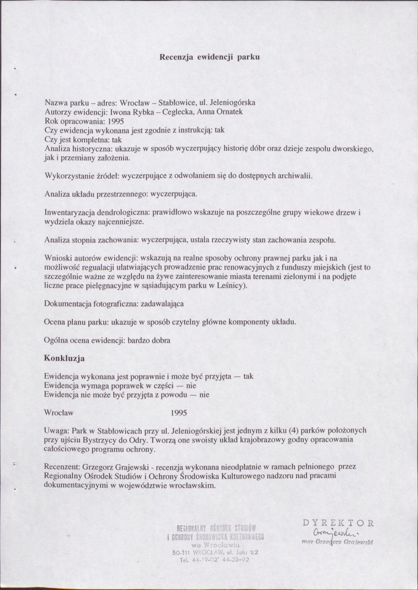 Ewidencja parkowa, skan nr 4
