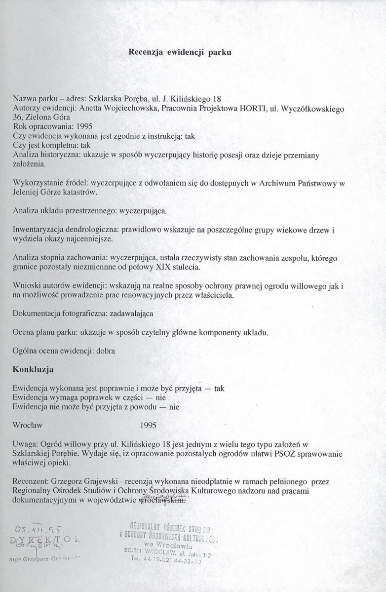 Ewidencja parkowa, skan nr 4