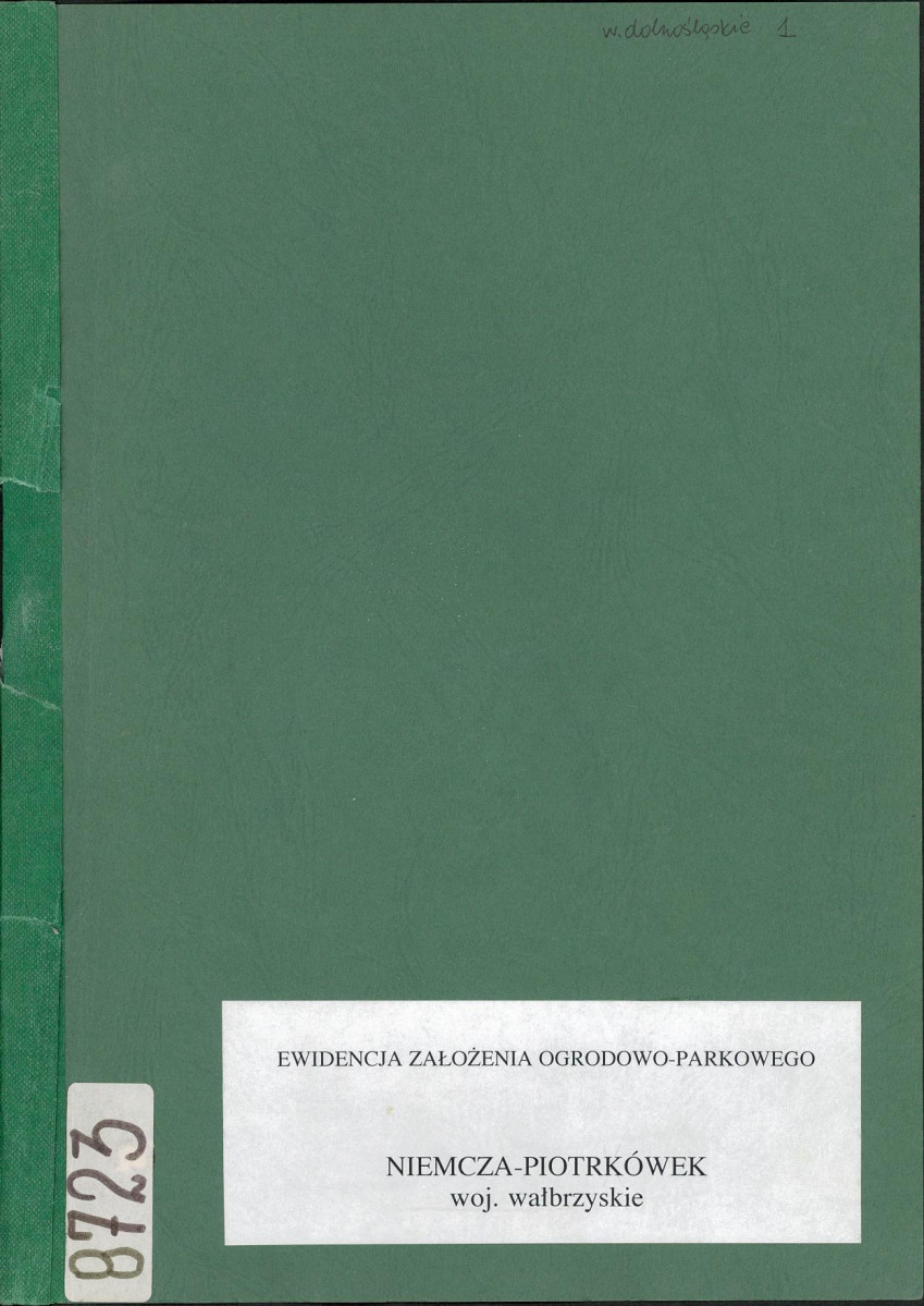 EP - Ewidencja parkowa, skan nr 1