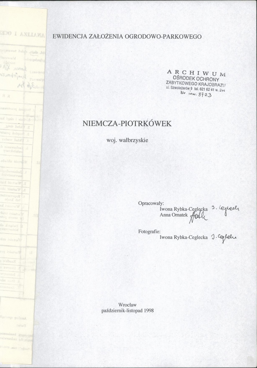 EP - Ewidencja parkowa, skan nr 4