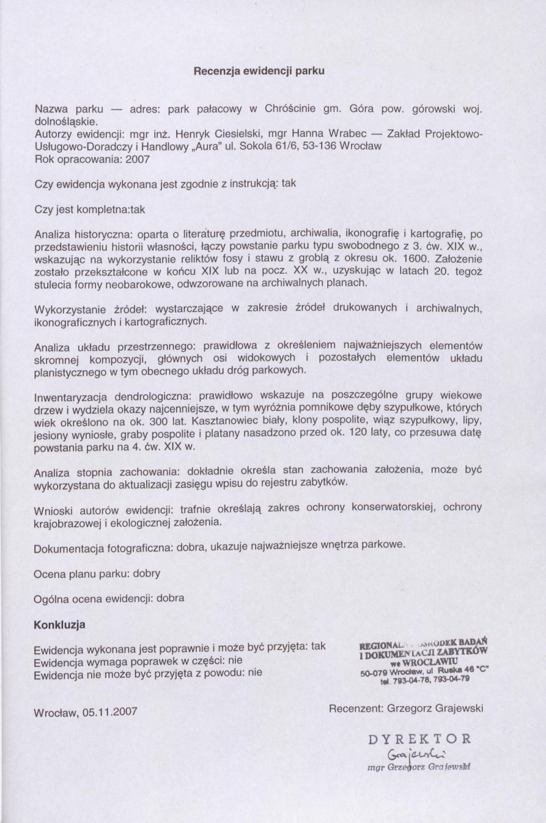 Ewidencja parkowa, skan nr 33