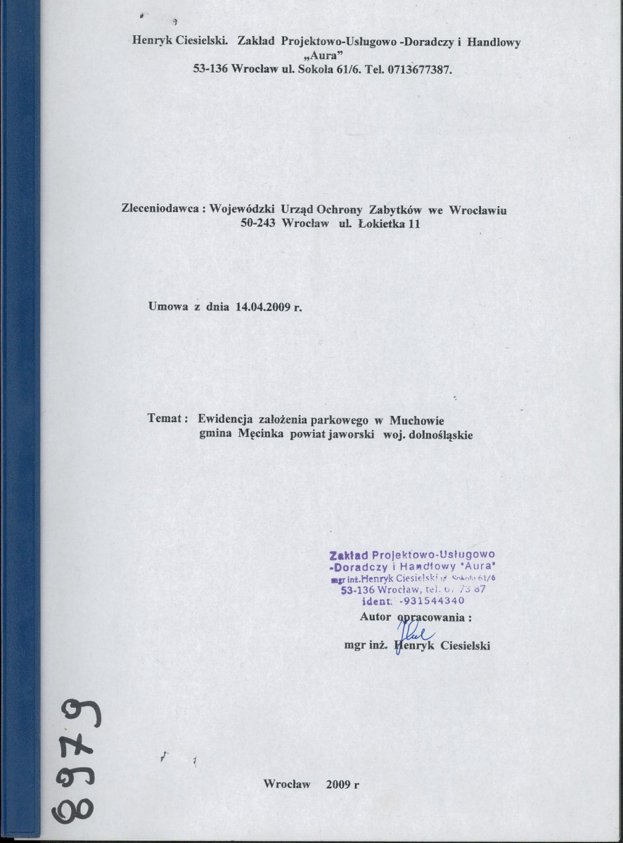 EP - Ewidencja parkowa, skan nr 1