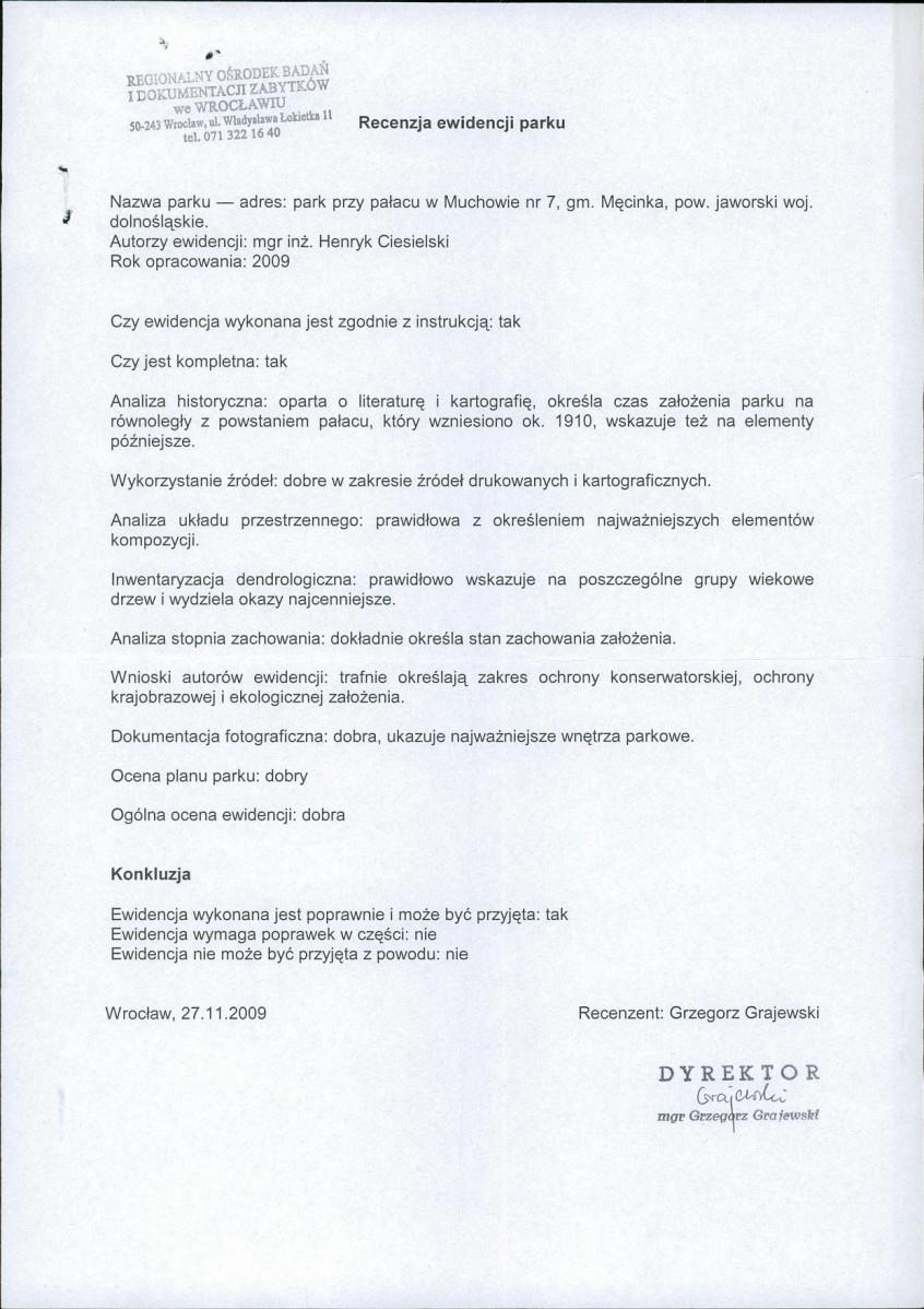 EP - Ewidencja parkowa, skan nr 3