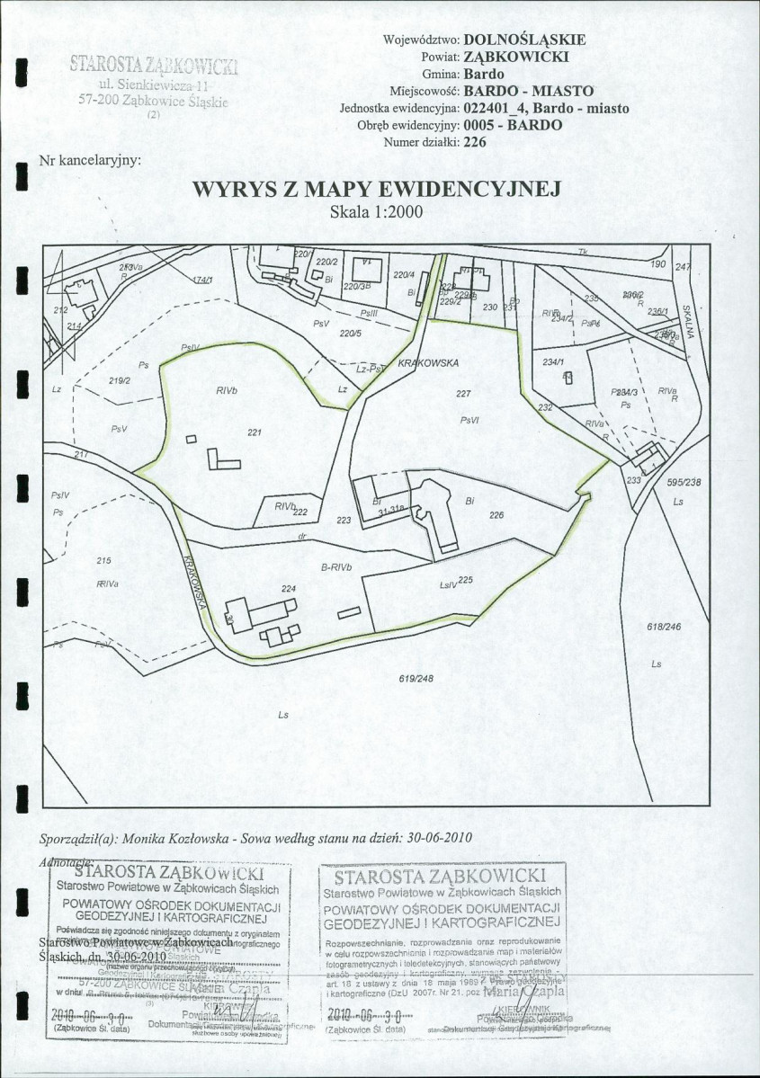 EP - Ewidencja parkowa, skan nr 9