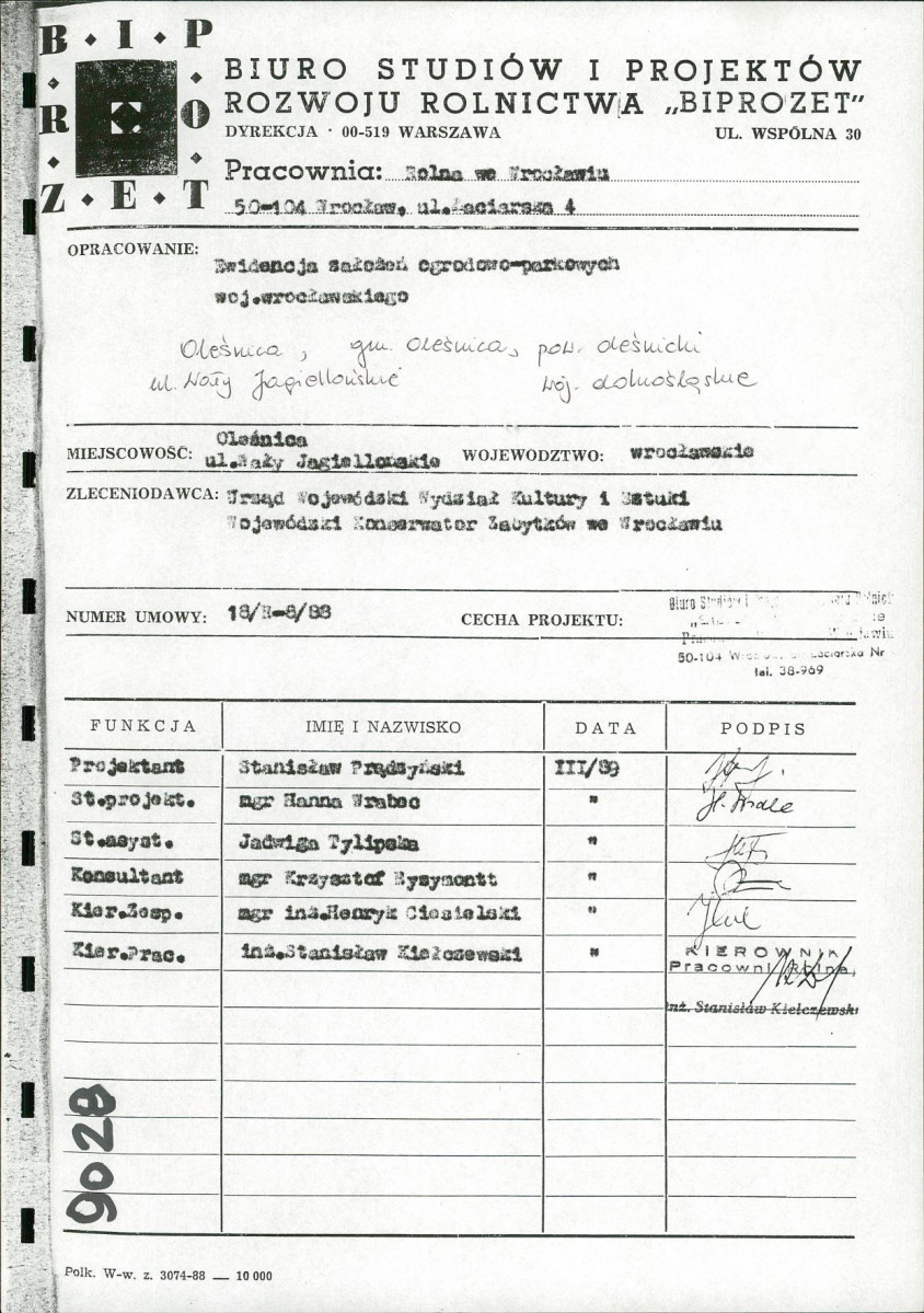 Ewidencja parkowa, skan nr 1