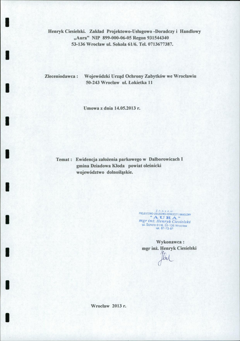 EP - Ewidencja parkowa, skan nr 2