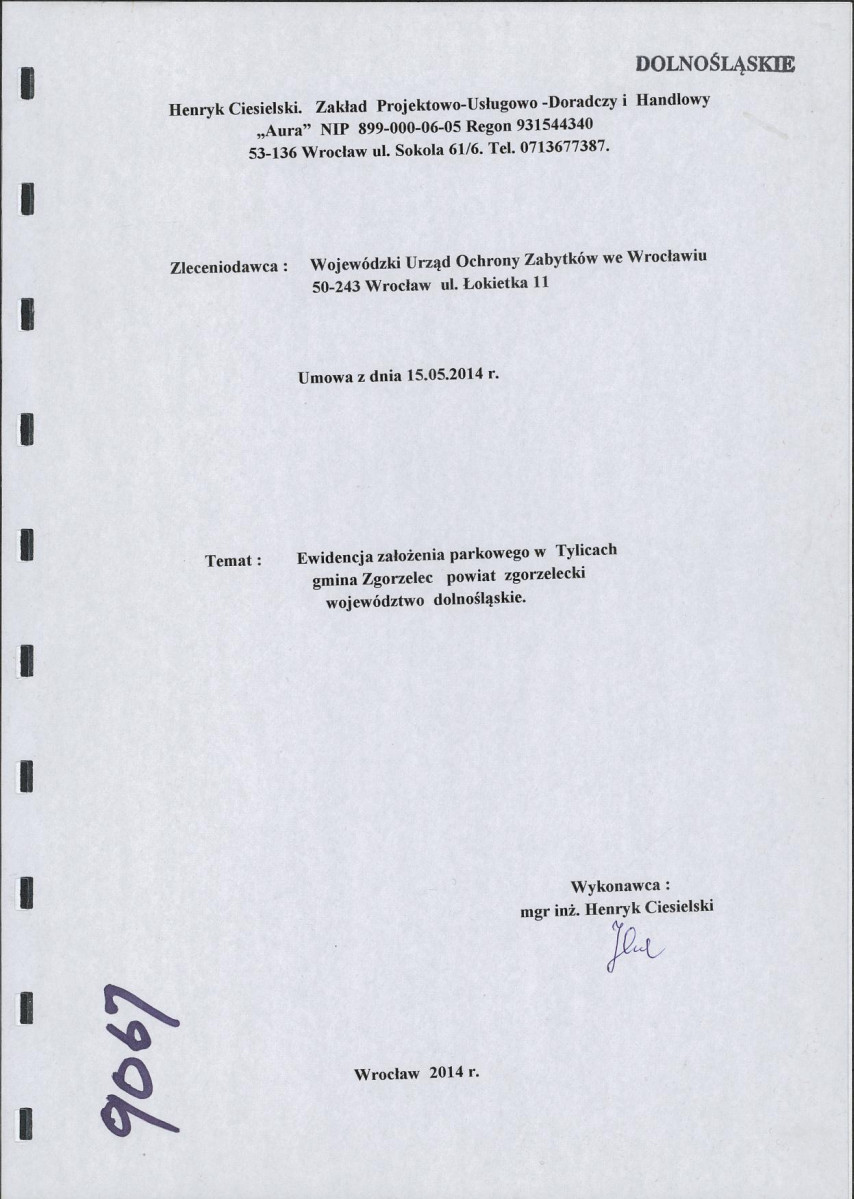 EP - Ewidencja parkowa, skan nr 1