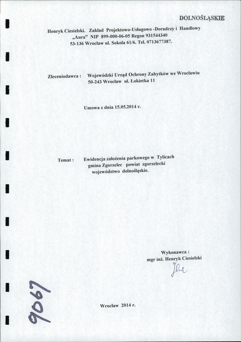 EP - Ewidencja parkowa, skan nr 2